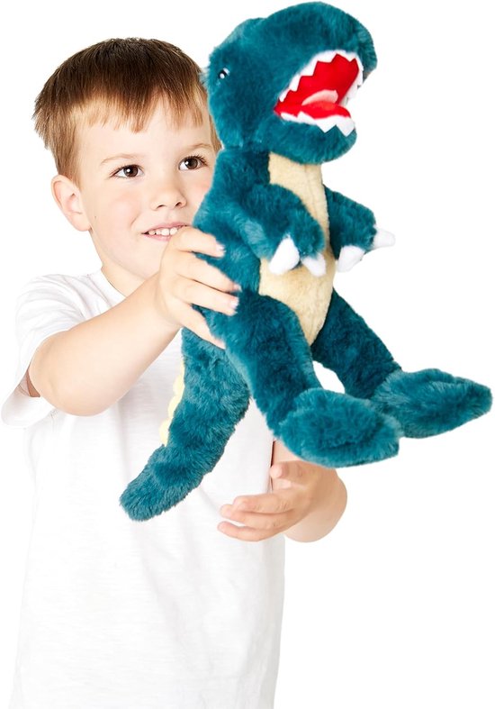 Ultra Soft T-Rex Dinosaur Plush Toy - 100% Recycled, Eco-Friendly, Perfect Gift for Newborns