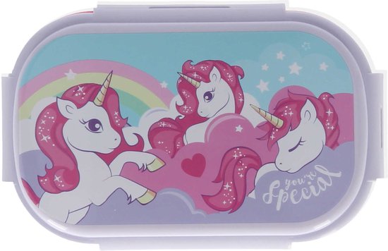 Unicorn Lunchbox met bestek van Unicorn