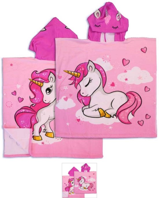 Unicorn poncho, Kinder poncho, Eenhoorn , poncho, Unicorn van LoveStation22