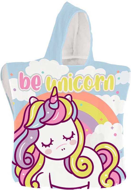Unicorn Poncho, Rainbow - 50 x 100 cm - Polyester van Unicorn