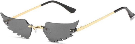 Unieke zonnebril - Fires - Zwart en Goud van Uniek