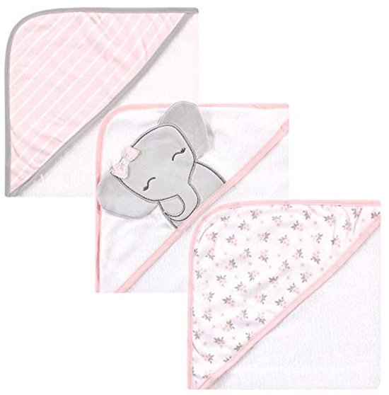Unisex Baby Hooded Towel - Schattige Olifant - 100% Katoen van Merkloos