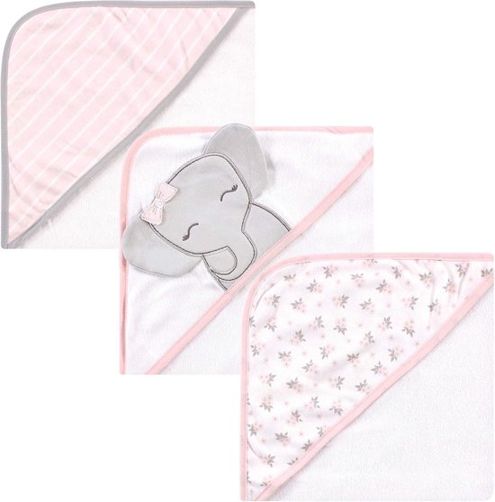 Unisex Baby Hooded Towel - Schattige Olifant - 100% Katoen van unisex