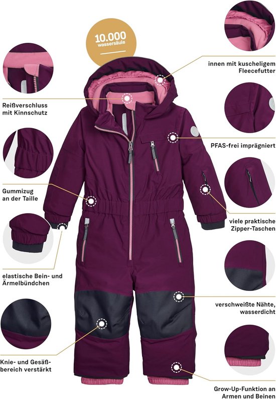 Unisex Baby Sneeuwpak met Capuchon - Wind- en Waterdicht Ski-overall