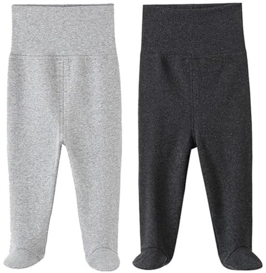 Unisex babybroek met voetjes voor 0-12 maanden van Merkloos