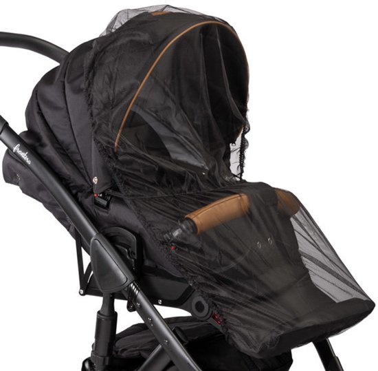 Universeel Zwart Mosquito Net Voor Kinderwagens van Merkloos