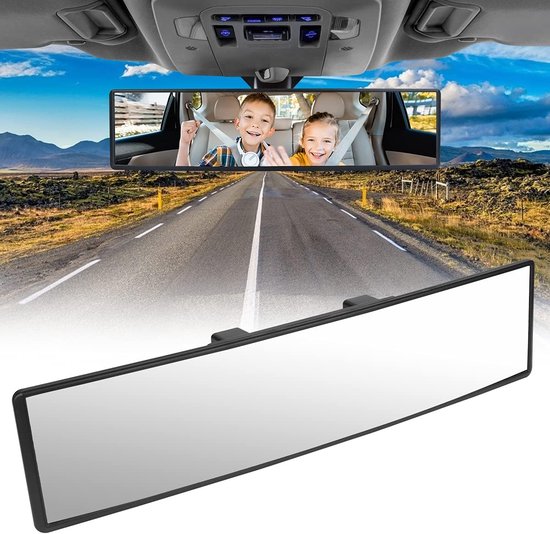 Universele Anti Glare Achteruitkijkspiegel - HD Convex Achteruitkijkspiegel Voor Auto's - SUVs - CRVs - Vans - Trucks - Brede Hoek Achteruitkijkspiegel van Merkloos