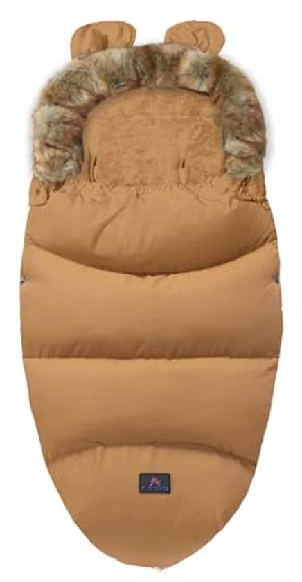 Universele Baby Bunting Voetenzak voor Kinderwagens - Winddicht en Thermo Fleece, Geschikt voor Baby's van 0-3 Jaar, Bruin van Merkloos