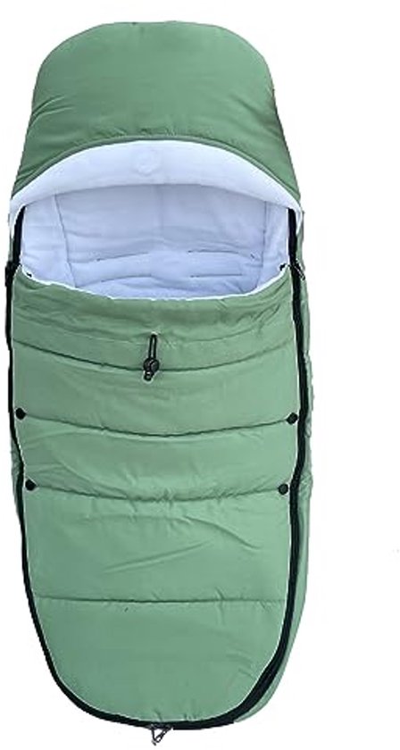 Universele baby kinderwagen voetenzak - Warme fleece en waterdichte stof - Inclusief draagtas en machinewasbaar van Merkloos