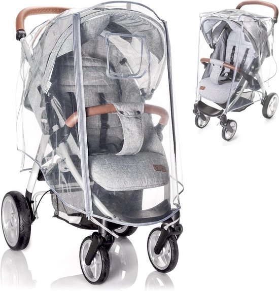 Universele Deluxe Regenhoes voor Buggy's - Waterdicht met Makkelijk Toegankelijke Ritssluiting