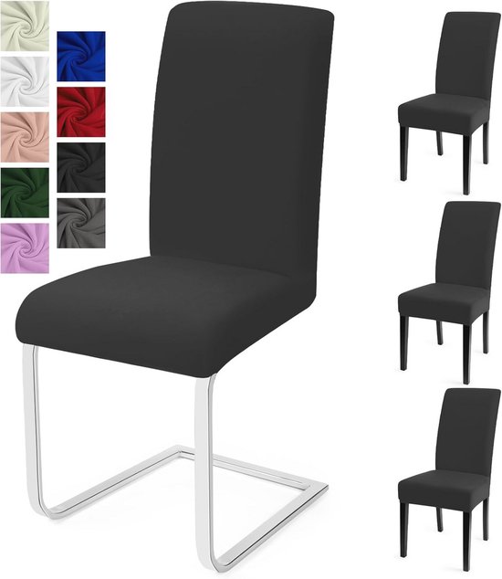 Universele Eetstoelhoezen Set van 2 - Stretch en Moderne Bekleding voor Eetkamerstoelen