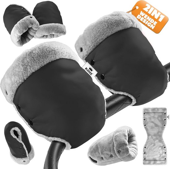 Universele Handwarmers voor Kinderwagens | Waterdicht en Winddicht | Warm Pluche Materialen van Merkloos
