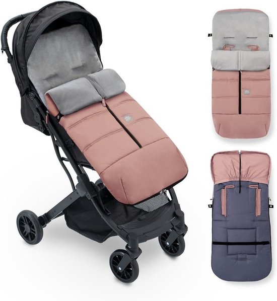 Universele Kinderwagen Voetenzak - Zacht Pluche Winter Slapende Zak met Dubbele Opening en Anti-Allergisch Materiaal