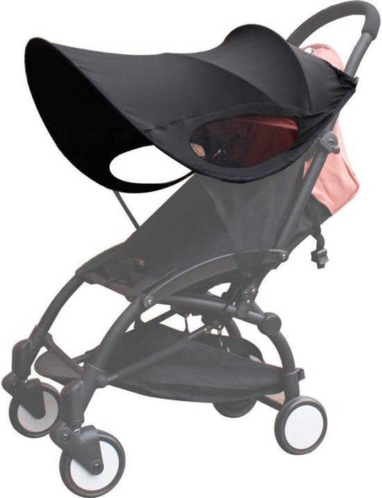 Universele Kinderwagen Zonnescherm - UPF 50+ Verduisterend Rolgordijn voor Baby van Merkloos