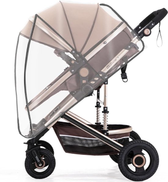 Universele kinderwagenregenhoes, universele comfortregenhoes, universele regenhoes, voor buggy en kinderwagen, goede luchtcirculatie, vrij van schadelijke stoffen van Zamboo