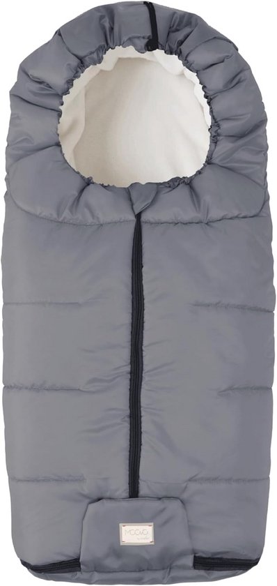 Universele Kinderwagenzak - Voetenzak Baby - Warm en Droog Blijven - Wind en Regenbestendig - 100 cm - Grijs