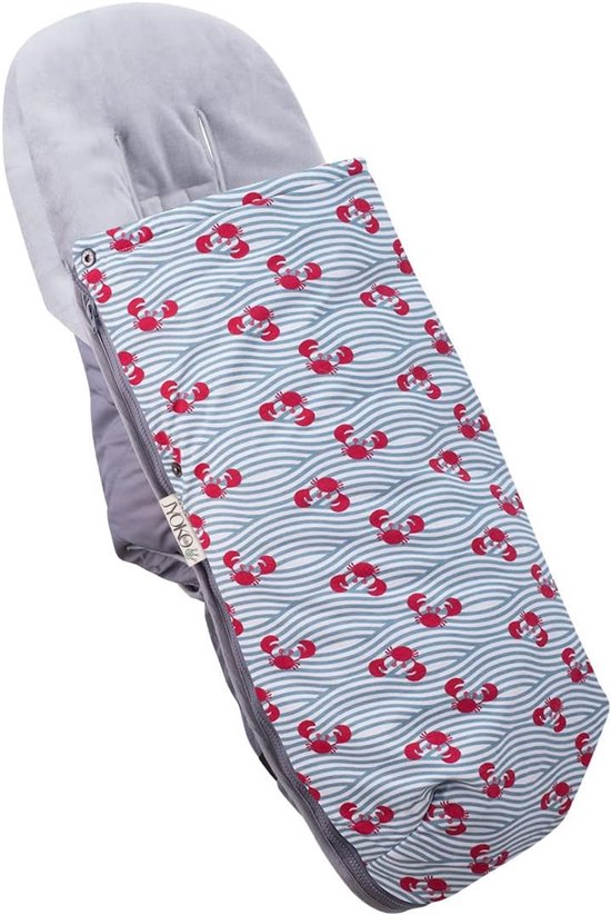 Universele Kinderwagenzak - Voetenzak Pramen - Warm Blijven - 5-Punts Gordel - 42 x 100 cm - Crabby