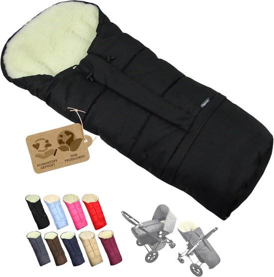 Universele Mummie Winter voetenzak met Lamswol Voering voor Kinderwagen en Buggy