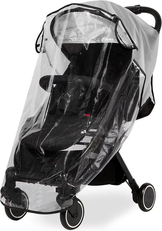 Universele regenhoes voor kinderwagen - weerbestendige hoes voor kinderwagen - winddicht、 waterdicht、 bescherming tegen zon、 stof en sneeuw van Reer