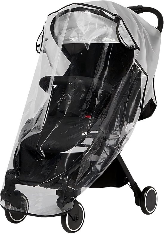 Universele regenhoes voor kinderwagens - Ademende regenhoes voor kinderwagens - Opvouwbare regenhoes voor kinderwagens - Winddicht, waterdicht, zonwerend, stofdicht en sneeuwdicht - Geurloos en duurzaam - Eenvoudig te installeren van Merkloos