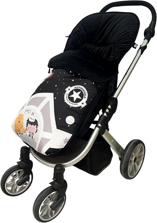Universele Voetenzak - Baby warmer - Wandelen met kinderwagen - Waterdicht fleece gevoerd - 95 x 50 cm - Grijs multicolor