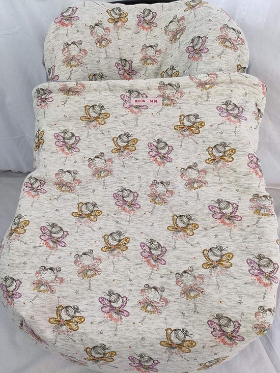 Universele Voetenzak - Babywikkeldeken - Baby Vervoer - Matras en Deksel - 35x30x3cm - Wit
