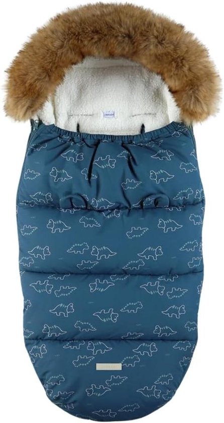 Universele Voetenzak - Babyzak Kinderwagen - Warm Blijven Wandelen - Waterafstotend Zeildoek - 6-36 maanden - Blauw