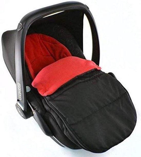 Universele Voetenzak - Babyzitje Dekje - Warm Blijven - Wind Regenbestendig - 40x30x9 cm - Rood van Universele