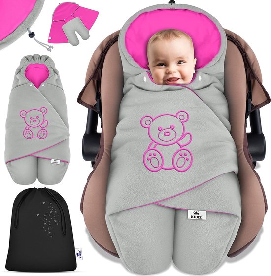 Universele Voetenzak en Wikkeldeken voor Baby met Capuchon voor Maxi-Cosi en Buggy