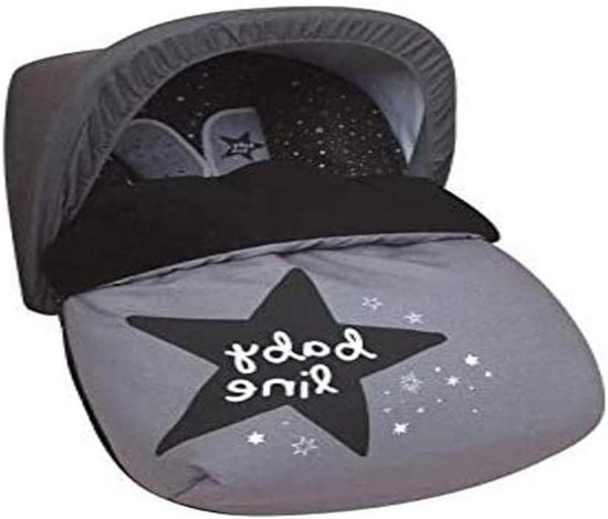 Universele Voetenzak - Fleece Babydrager - Warmte Buiten - Met Afneembare Dekking - 86 cm - Zwart