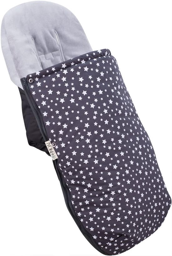 Universele Voetenzak - Kinderwagen Accessoire - Bescherming Tegen Kou - Gemaakt In Barcelona - 42x100 cm - Blauw