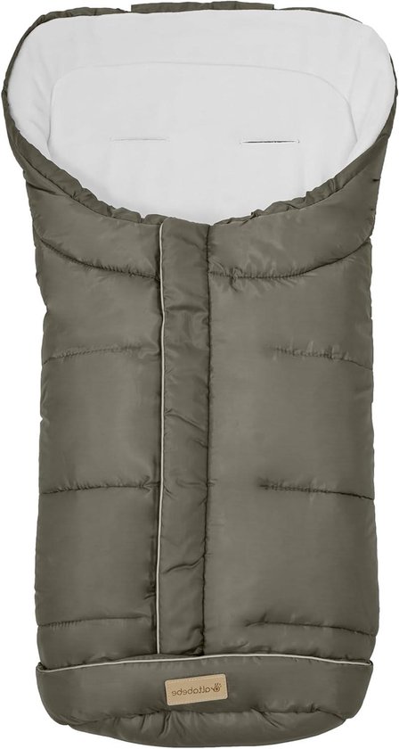 Universele Voetenzak - Kinderwagen Accessoire - Warm Blijven - Waterafstotend Fleece - 90 x 45 cm - Graniet-Whitewash