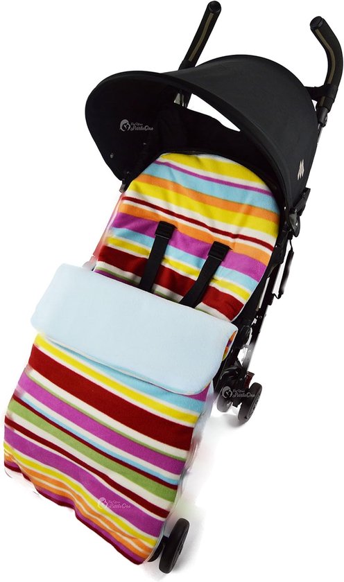 Universele Voetenzak - Kinderwagen Accessoire - Warmte Buiten - Zachte Fleece Voering - 39x10x88cm - Rode Ster van Universele
