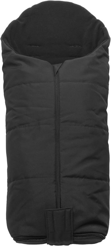 Universele voetenzak - Kinderwagen deken - Warmte voor baby - Fleece gevoerd - 41 cm - Zwart
