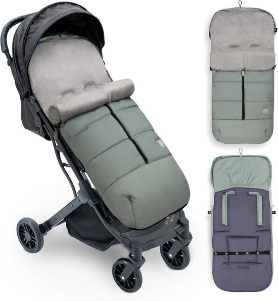 Universele Voetenzak - Kinderwagen Slaapzak - Warm Blijven - Afneembaar Ontwerp - 52 x 46 cm - Groen