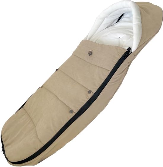 Universele Voetenzak Kinderwagen - Winterslaapzak - Kinderwagen Accessoires - Compatibel met Kinderwagens - Beige van Merkloos
