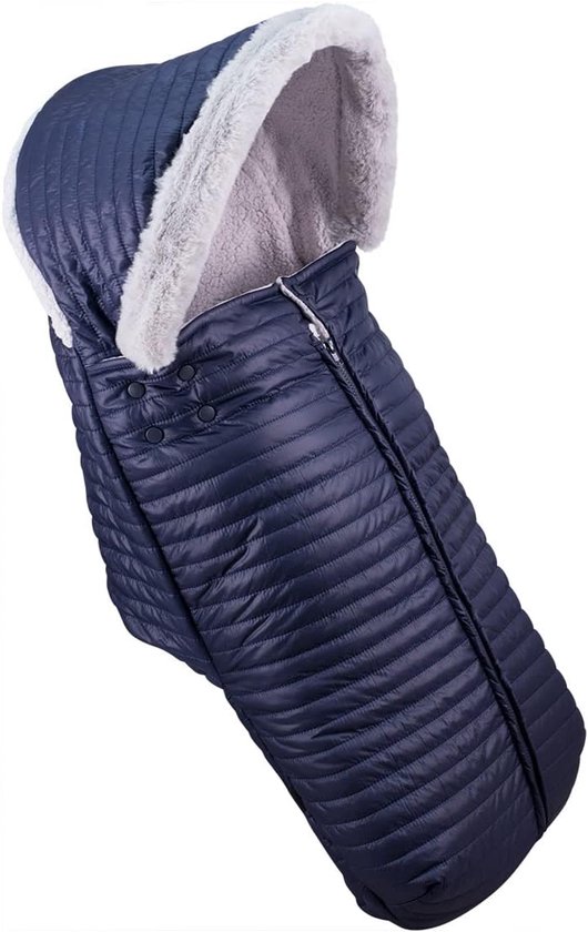 Universele Voetenzak - Kinderwagen Zak - Baby Warm Houden - Waterdicht en Winddicht - 42 x 100 cm - Navy