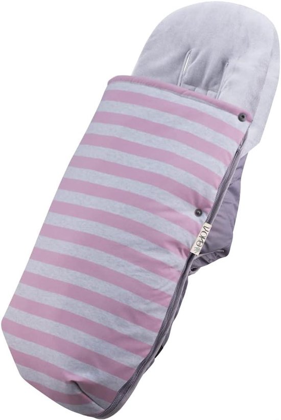 Universele voetenzak - Kinderwagen zak - Bescherming tegen kou - Hypoallergeen materiaal - 100 cm lengte - Roze