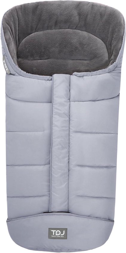 Universele voetenzak - Kinderwagen zak - Warm en droog - Waterdicht winddicht - 70 cm lang - Grijs