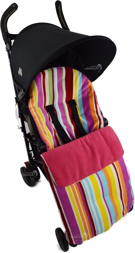 Universele Voetenzak - Kinderwagen zak - Warmte Buiten - Zachte Fleece - 88 cm - Roze