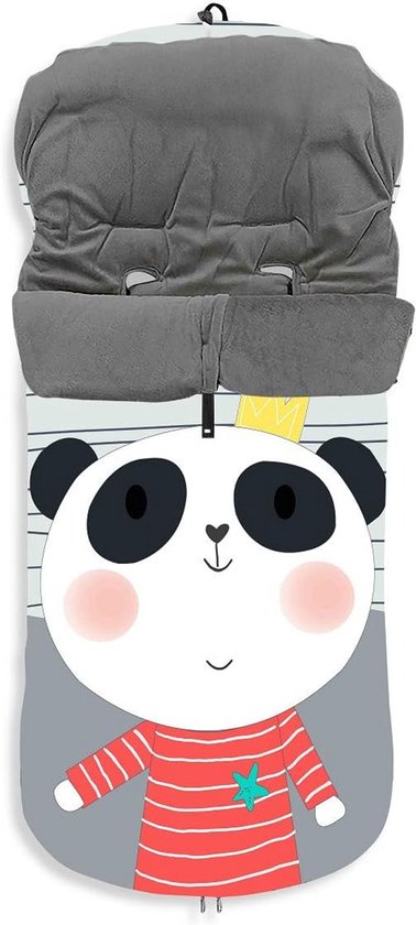 Universele Voetenzak Panda voor Kinderwagen en Buggy - Waterdicht en Warm