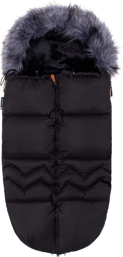 Universele Voetenzak voor Buggy en Autostoel - Warm en Waterafstotend - 90 cm Zwart/Grijs