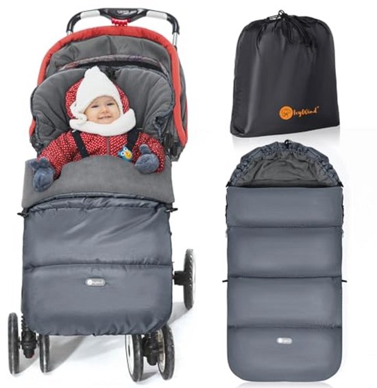 Universele Voetenzak voor Kinderwagen - Waterdicht, Warm en Duurzaam, Ideaal voor Winter van Merkloos