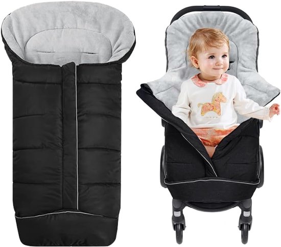Universele voetenzak voor kinderwagen winter warm en winddicht van Merkloos