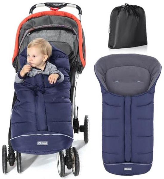 Universele Voetenzak voor Kinderwagens - Waterdicht, Winddicht en Warme Fleece Voering voor Pasgeborenen - Ideaal voor Winter van Merkloos