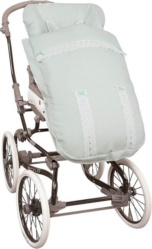 Universele Voetenzak Wandelwagen Fleece Aqua Groen - Warm en Wasbaar