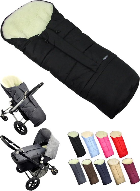 Universele Voetenzak Winter voor Kinderwagen en Buggy - Warm Lamswol Voering en Verstelbaar van Universele
