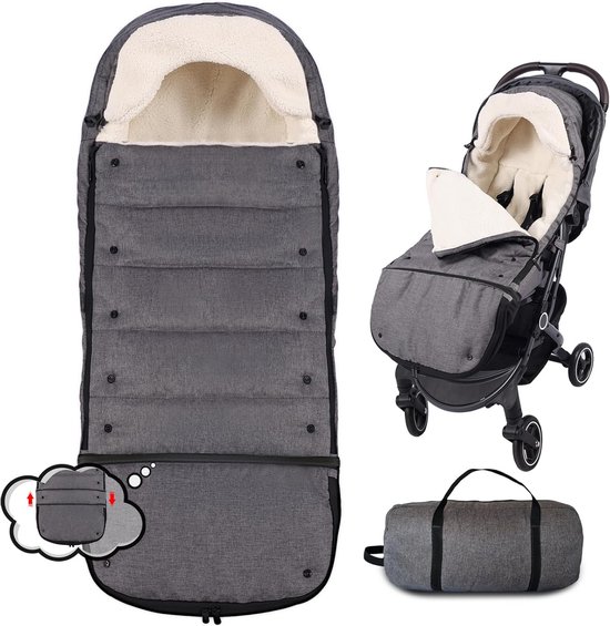 Universele Winter voetenzak Kinderwagen & Buggy - Verstelbaar & Waterdicht van Merkloos