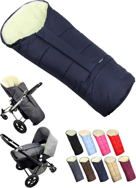 Universele Winter Voetenzak voor Kinderwagen en Buggy - Warm met Lamswol Voering