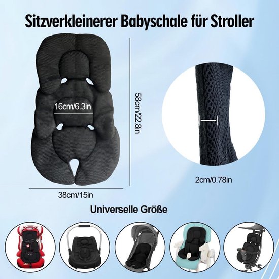 Universele Zitverkleiner Baby voor Kinderstoel Autostoel en Hoge Stoel Comfortabel en Ademend